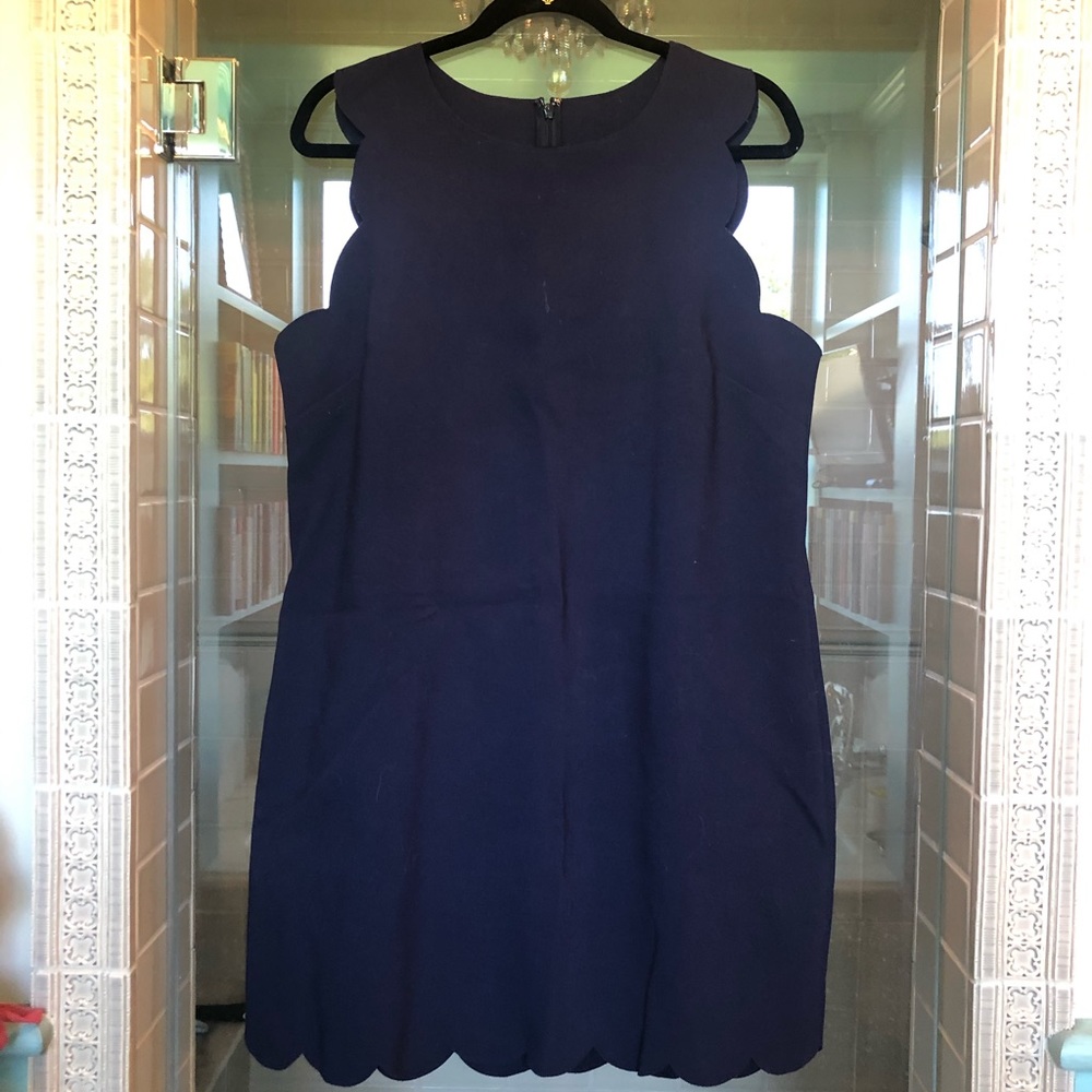 Navy J Crew dress - 14